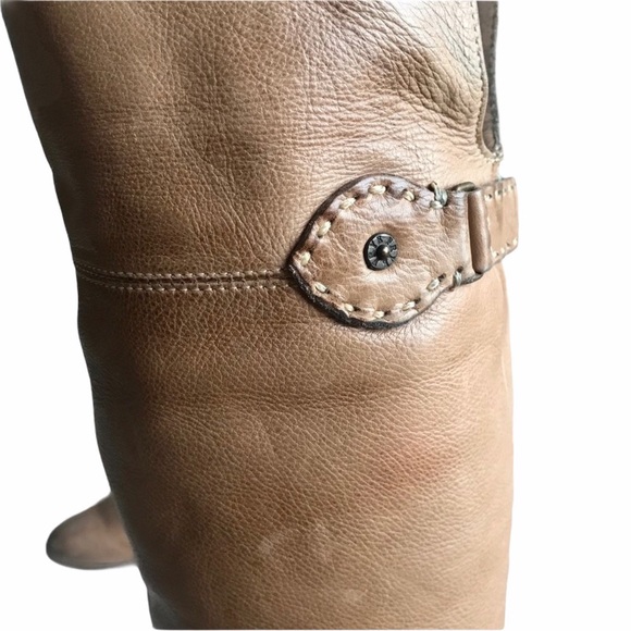Frye Shirley Over the Knee Ash/Tan Leather Boot - Picture 10 of 16